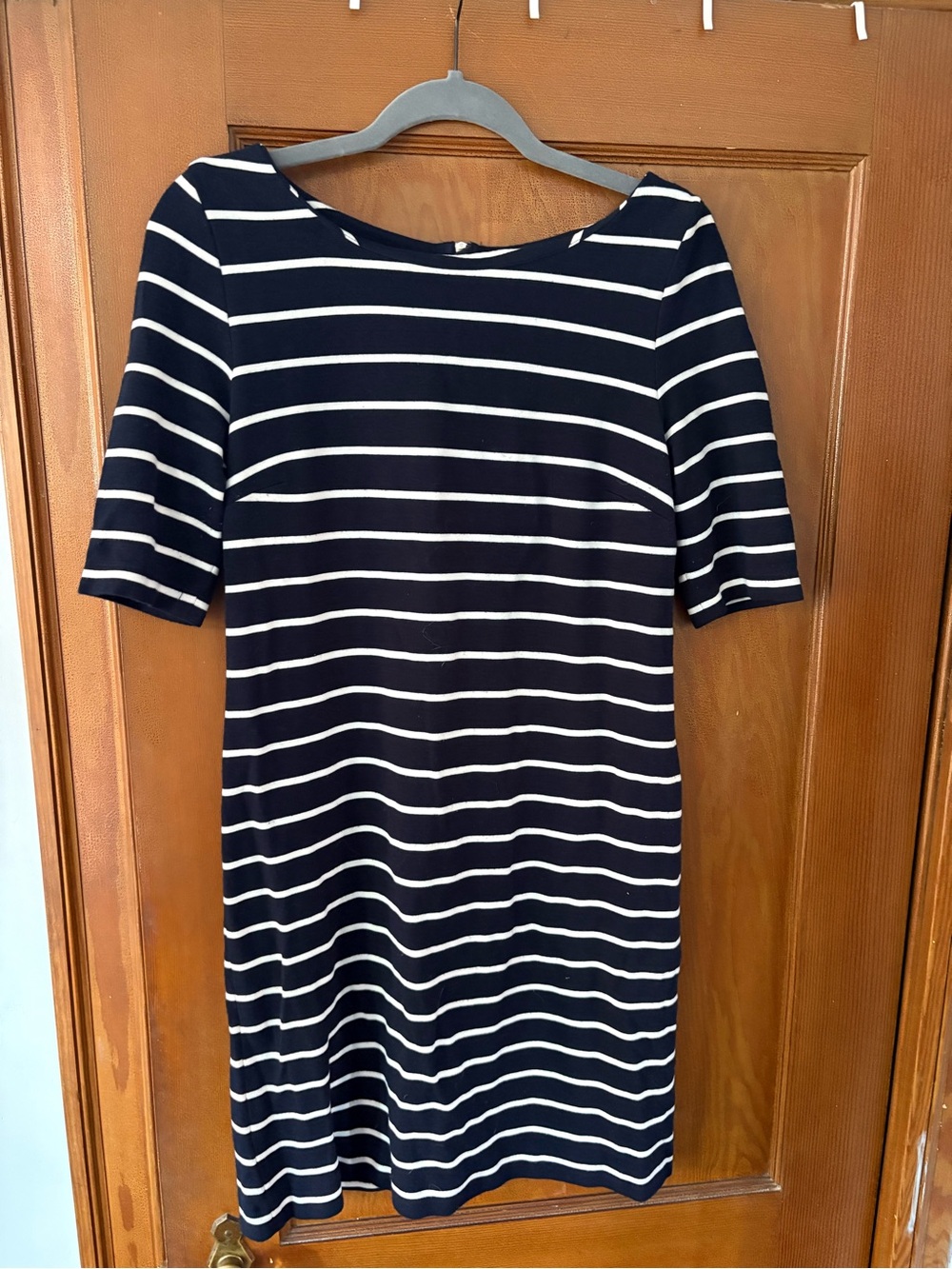 Banana Republic Black and White Striped Dress